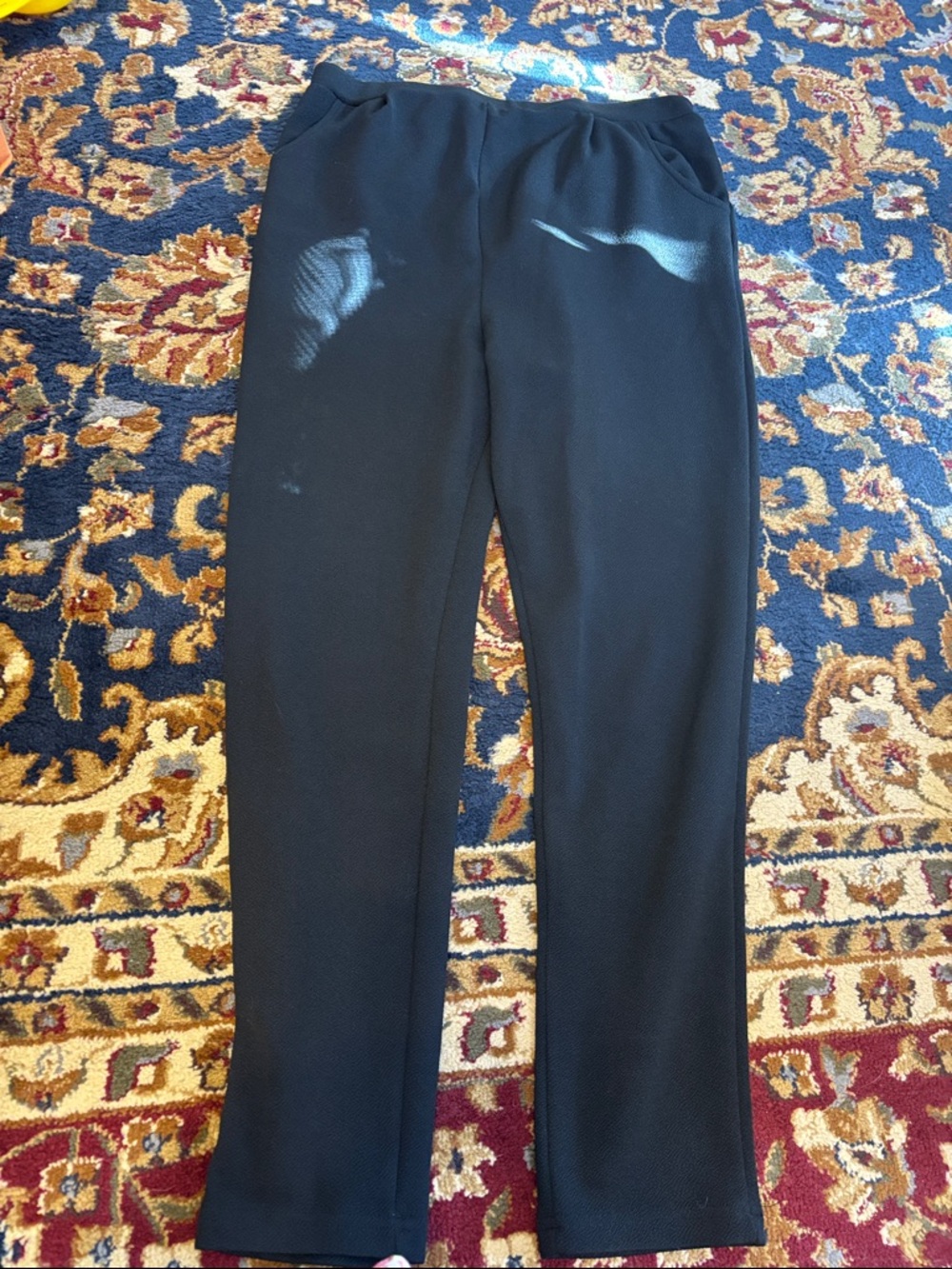 SHEIN Black Cropped Maternity Ankle Pants